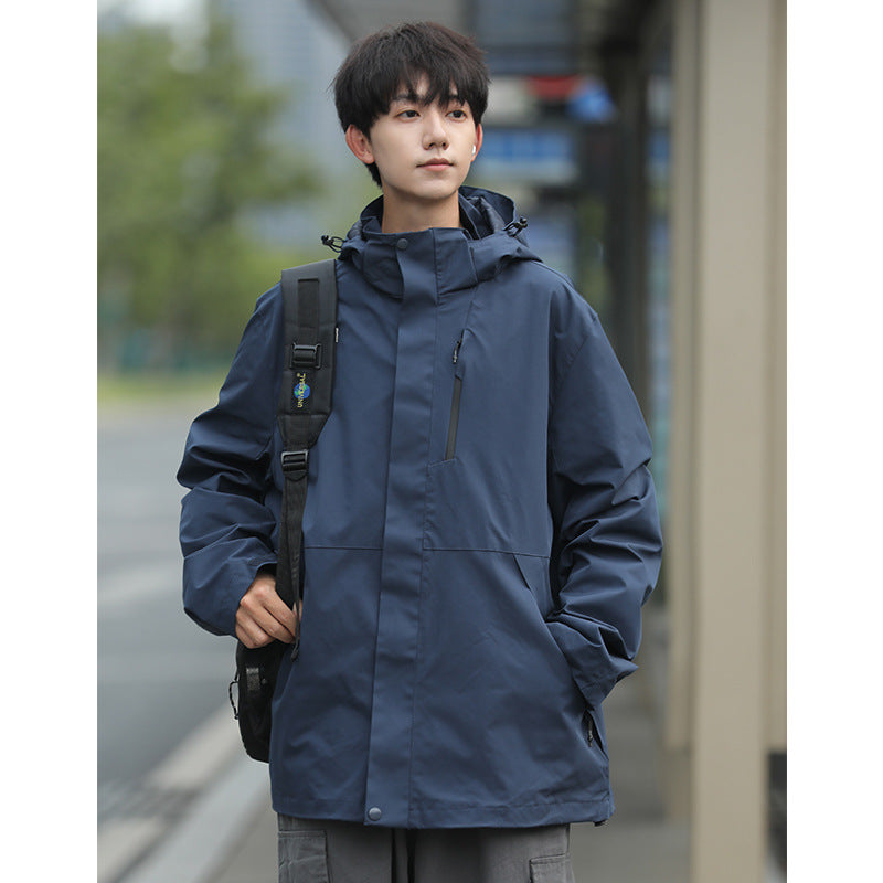 Jack Chuanyang Mountain Trendy Brand Outdoor Rush Jacket Couple's Jacket Men's and Women's Three-in-One Removable Windproof Waterproof Suit