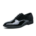 Men's Formal Business Leather Shoes in Large Sizes for Foreign Trade, Trendy Low-Top British Pointed Wedding Groom Shoes in Stock