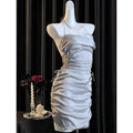 Sexy Lace Date Pajamas, Waist Slimming, Ice Silk Suspender Skirt, Pure Lusty Nightgown, Thin Style for Women
