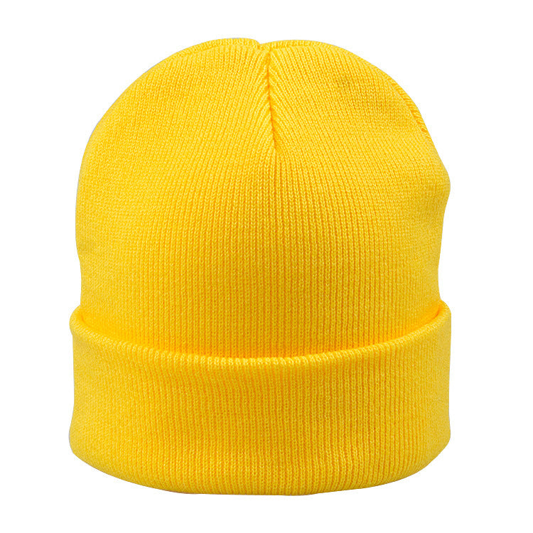High-Quality Candy-Colored Knit Hats for Men and Women, Autumn and Winter Warm Hats, Outdoor Cold-Proof Pullover Knit Hats