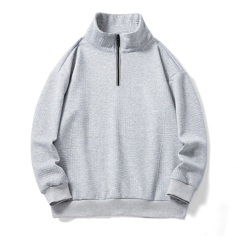 Men's Sweatshirts Cross-Border Spring and Autumn Trendy Brand Loose Large Size Stand Collar Versatile Sweatshirts Trendy Jackets
