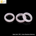 Gem Stone Crystal Band Rings for Men Natural Pink Stone Quartz Red Agates Jaspers Dainty Finger Jade Ring Women Jewelry H474