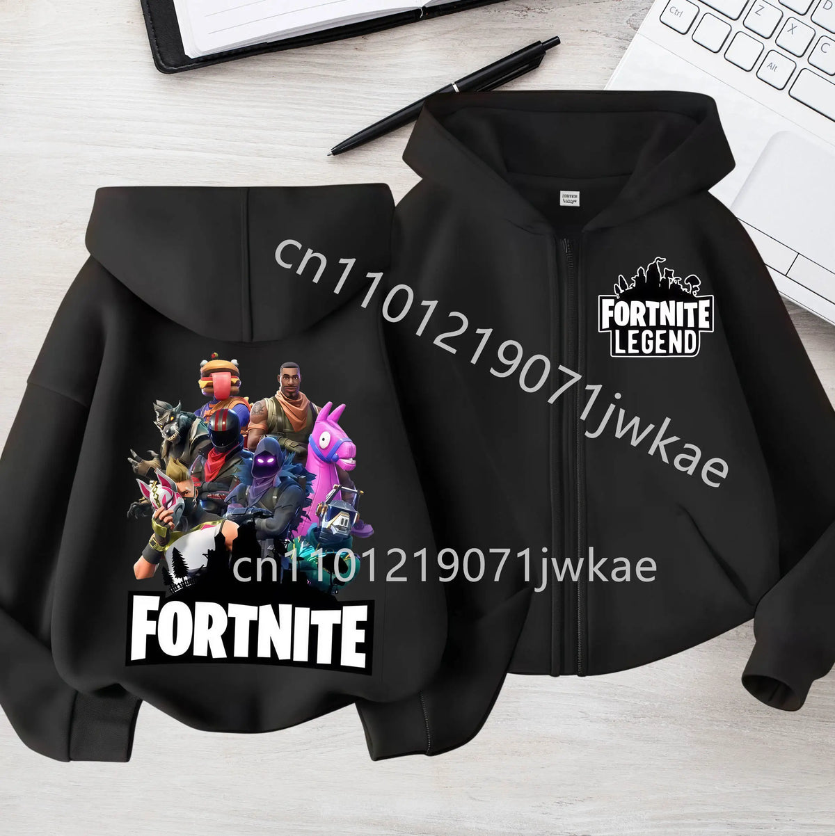 Kids Boys Coat Jackets 2026 Spring Children Clothing New Fortnites Child Zip-up Hoodie Cartoon Anime Hoodies Casual Breathable
