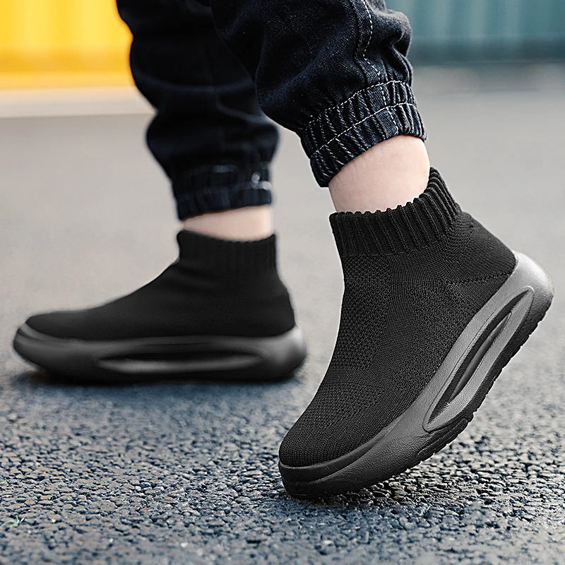 2025 Kids Fashion Sneakers For Boys Girls Tennis Shoes Breathable Sports Running Shoes Children Casual knitting Running Shoes