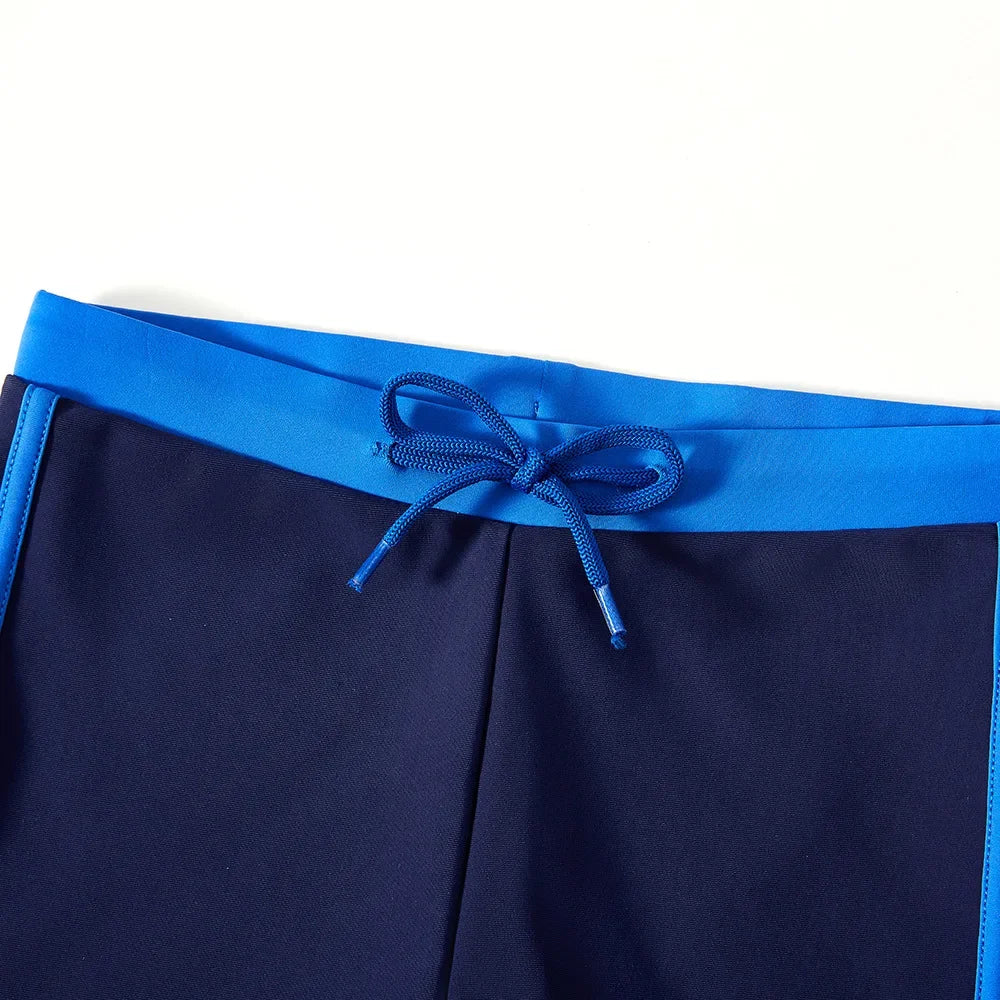 New 2025 Boys Trunks 4-12 Years Swimming Trunks For Boys Blue Children's Swimwear Kids Trunks Bathing Suit