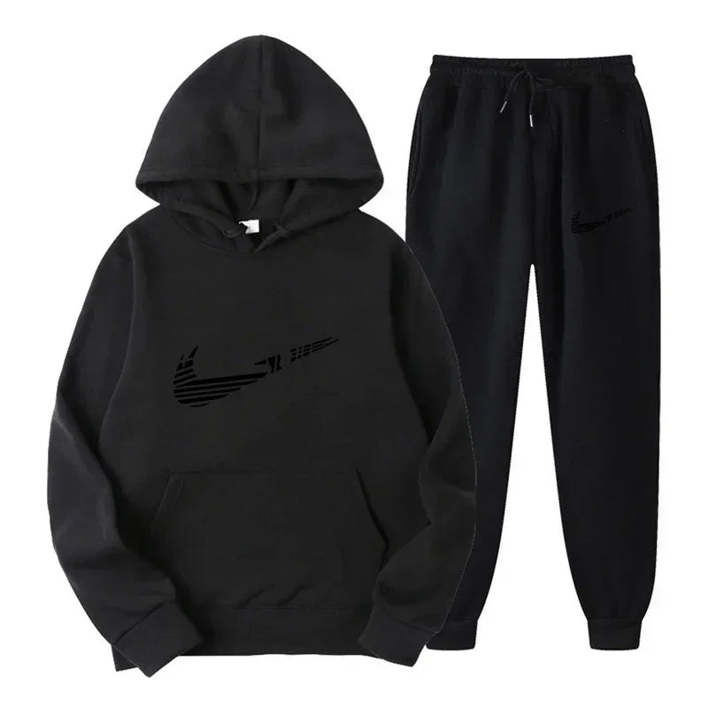 A versatile multi-functional sportswear suitable for both men and women, featuring a hooded sweatshirt, suitable for outdoor tra