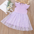 Kids Cute Princess Dress Clothes Children Summer New Short Sleeves For Fashion Dress Baby Girls Birthday Party Clothing 2-8T