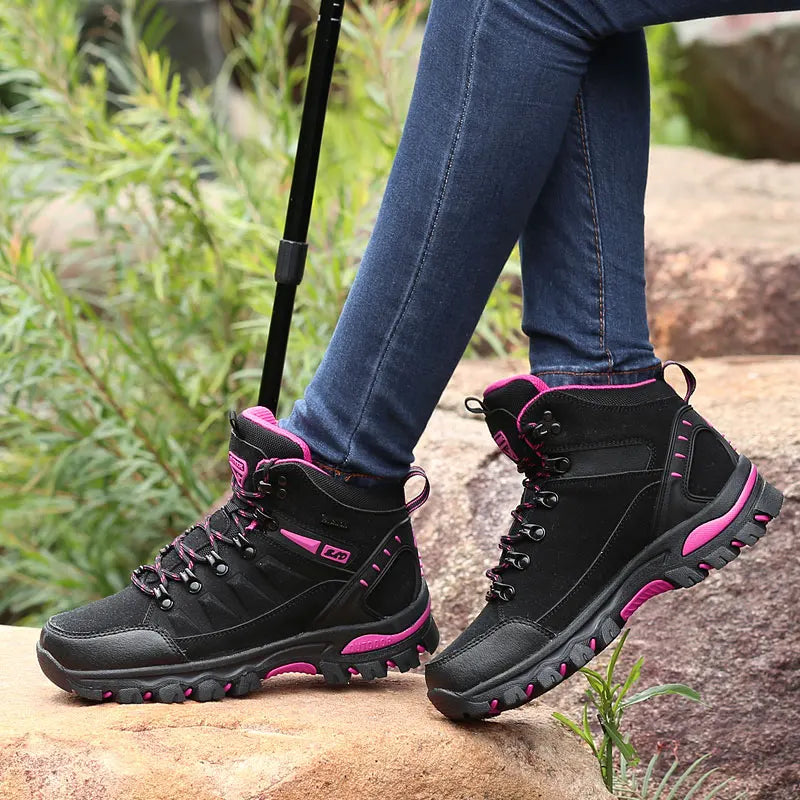 Women Boots Waterproof Hiking Boots for Women Women's Safety Work Shoes Non Slip Ankle Boots Botas De Trabajo Para Mujeres
