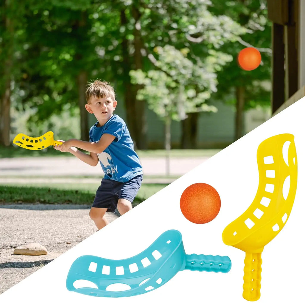 Kids Scoop Ball Toy Outdoor Sports Catch Balls Game Set Throw And Catch Parent-Child Interactive Toys Garden Toss Catch Balls