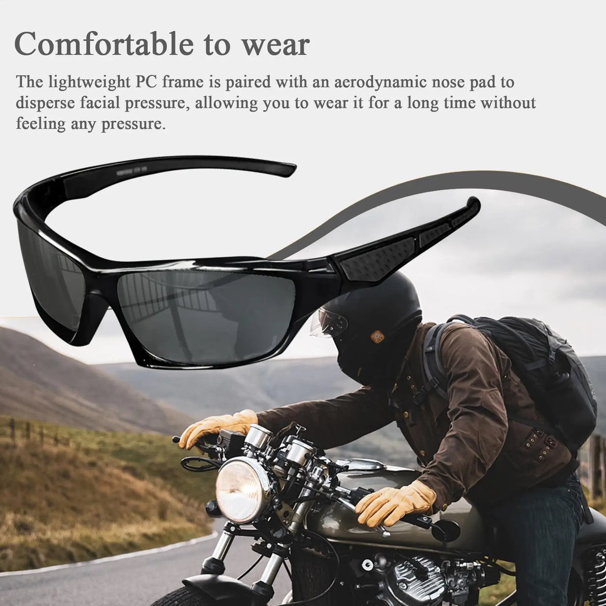 Men's Polarized Sunglasses Lightweight Sun Glasses Polarized Sunglasses Comfortable Lightweight Frame Sport Eyeglasses