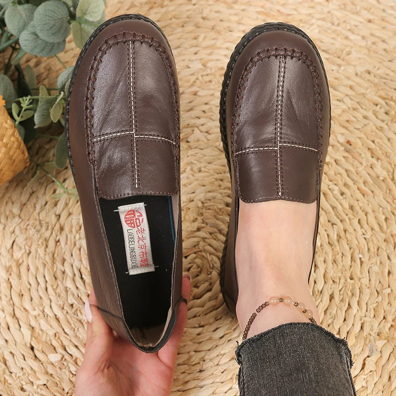 Women's Loafers, Women's Flat Shoes, lightweight Mom Shoes, Women's Casual Shoes, Durable Artificial Leather