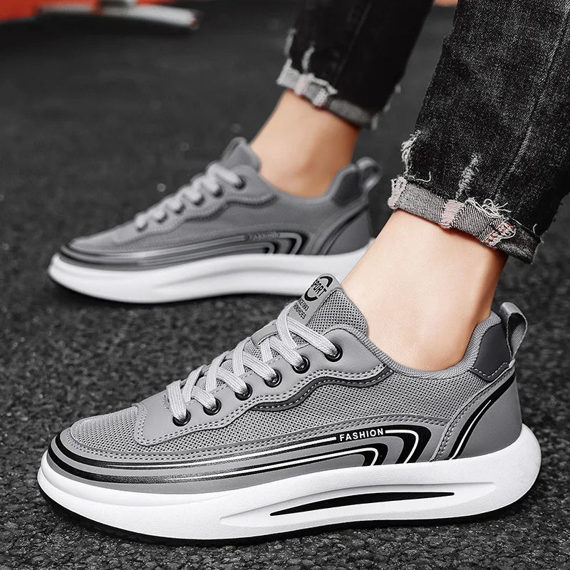 Mens Casual Sport Shoes Loafers Summer Breathable Mesh Tennis Sneakers Outdoor Non‑Slip Lightweight Running Shoes Zapatos Hombre