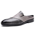 dress loafers half shoes for man slippers luxury designer mules shoes man casual business fashion sliders tongs hommes chinelo m
