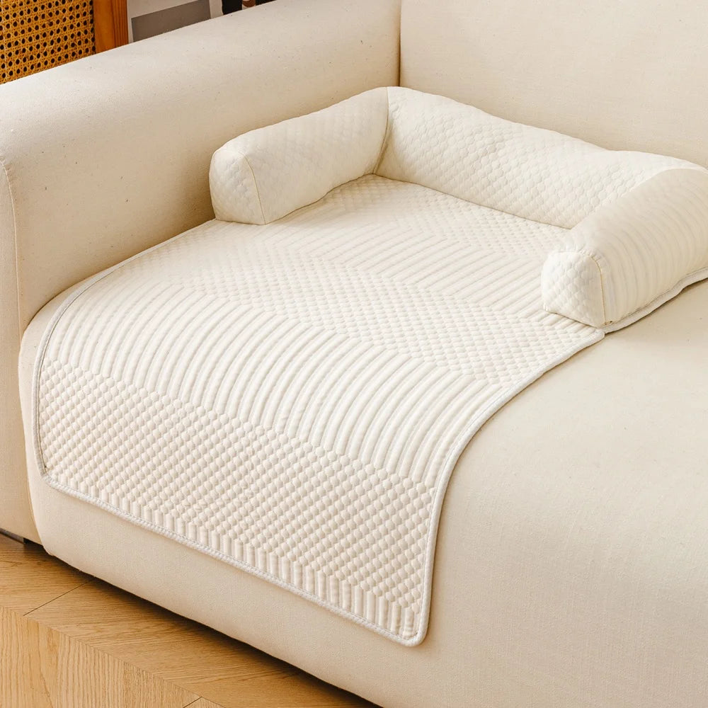 2026 Pet Bed Mat Breathable Dog Cooling Mat Non-Slip Comfortable Pet Sleeping Pad Detachable with Pillow Dog Sofa Cushion Indoor