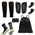 6-Piece Set of Outdoor Sports Football Socks + Shin Guards + Shin Socks + Ankle Protectors + Straps + Storage Bag S004593