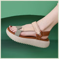 Sandals for Women's 2026 Summer New Lightweight Sandals for Casual Sports Comfort Thick Bottom Large Platform Womens Shoes