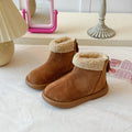Kids Boots for Boys Girls Fashion Autumn Winter Children Thermal Cotton Back Zipper 2025 Warm Brand New Girls Ankle Boots 26-37