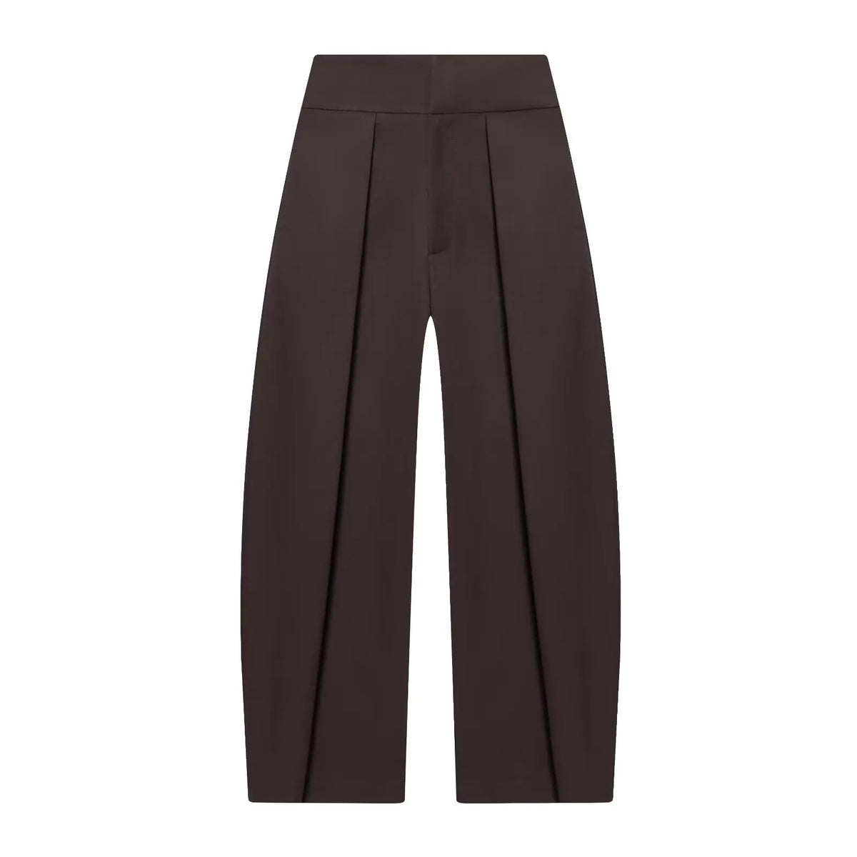 Fashionable Balloon Silhouette Pleated Pants Women's New Arrival Spring Summer Natural Waist Polyester Fiber Casual Trousers