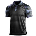 Fashion Camouflage Graphic Polo Shirts For Men Trendy Summer Short Sleeve 3D Printed Polo Shirt Loose Breathable Lapel Tees Tops