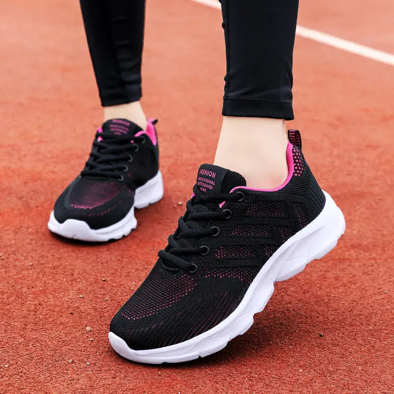 New Sneakers Women Casual Shoes Fashion Breathable Walking Mesh Flat Shoes Women 2024 Tenis Feminino White Ladies Sports Shoes