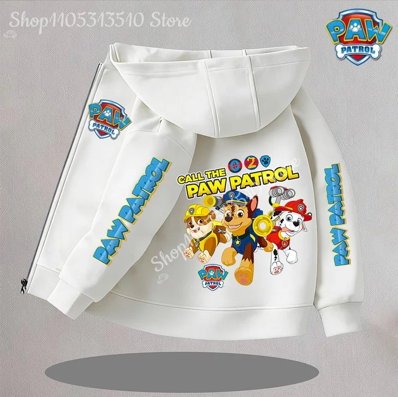 Cartoon Paw Patrol Kids Coats New Children Outerwear Warm Fleece Jacket Boys Girls Jackets for Autumn Spring Children Clothing