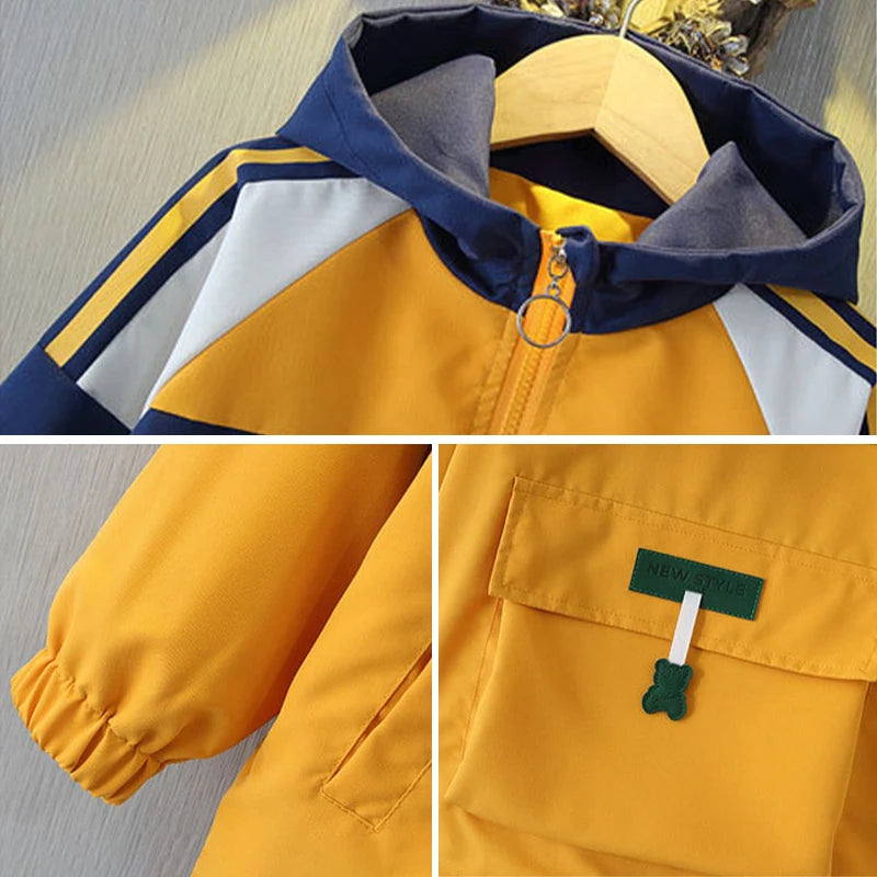Spring Autumn Baby Boys Coat Fashion Kids Baseball Uniform Birthday Present Sports Jacket 2-7 Years Children Outerwear Clothing