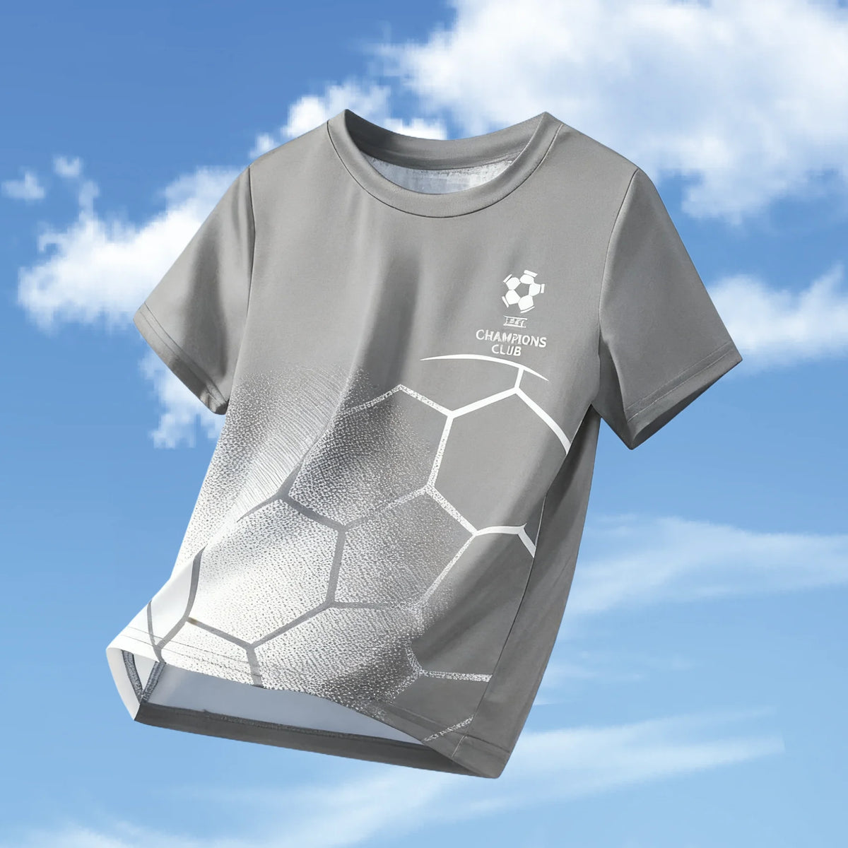 Kids Clothes Football Jersey Short Sleeve T-Shirt Boys Girls Clothes 2-14y Outdoor Quick Drying Soccer Shirt Casual Children Top