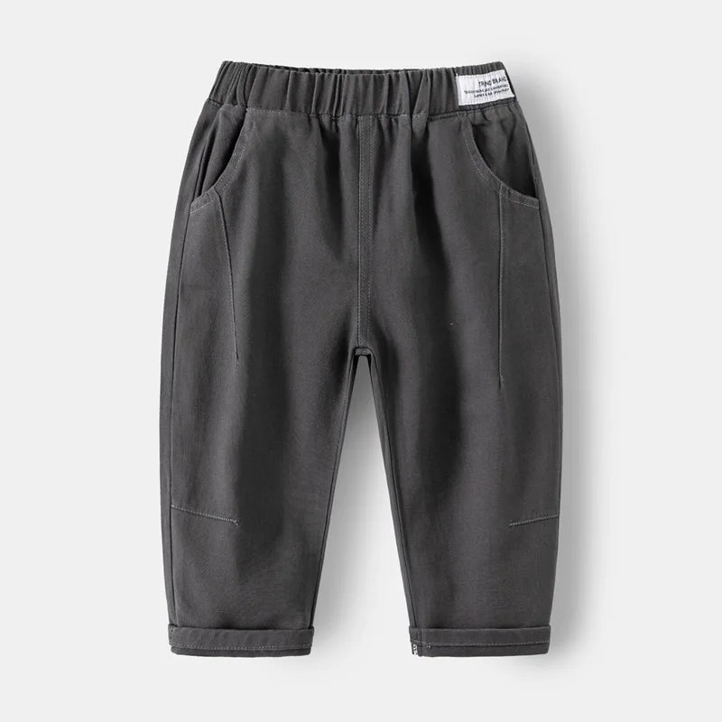 Boys Pants Cotton Kids Toddler Boy Trousers Baby 1 2 3 4 5 6 7 8 Yrs Casual Green Khaki Pants Spring Autumn Children's Clothing