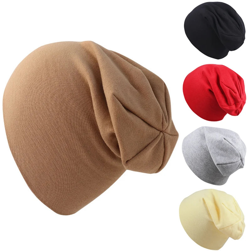 Kids Knitted Cotton Hats Boys Girls Solid Color Girls Cap Bonnet Large Baby Hats Caps Children's Hat Baby Accessories