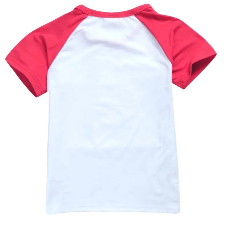 new Anime SPY×FAMILY Pajamas Children's Summer Clothing Anya Leisure Short Sleeve Round Neck T-shirt+shorts Set Kids Gift 2pcs