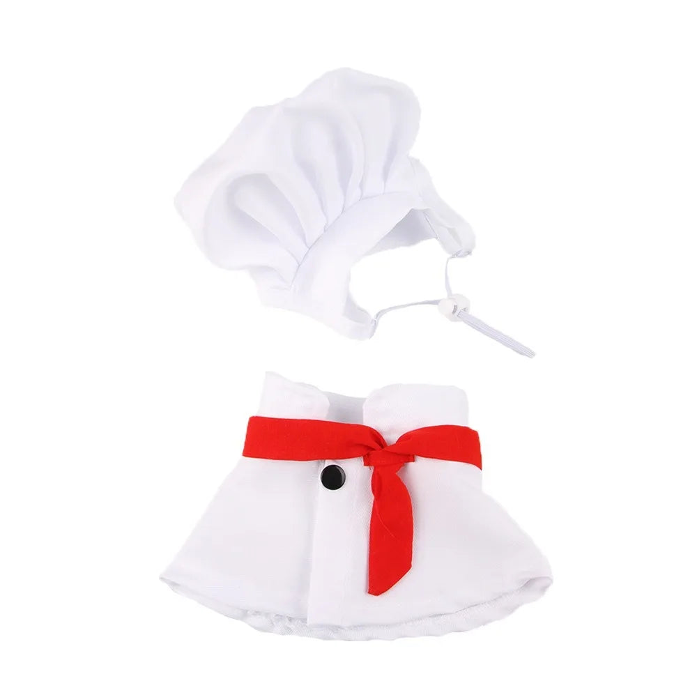 Pet Accessories Cute Pet Cooking King Hat Comfortable Stylish Cat Transformation Dress Adjustable Chef Hat Set Pet Events