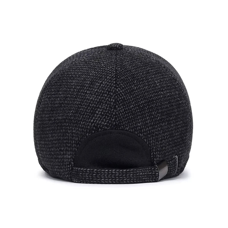 Men's Hat with Earmuffs, Baseball Cap, Warm, Cold Protection, Windproof, Size Adjustable, Cool, Casual, Work Camp, Climbing, Out