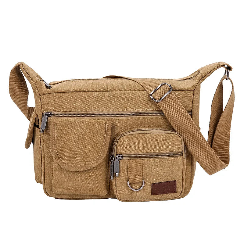 Casual Tote Travel Male Crossbody Bag Men's Canvas Shoulder Bags Luxury Messenger Bags Fashion High Quality Handbag Chest Bag