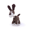 Plush Dog Toy Animals Shape Bite Resistant Squeaky Toys Corduroy Dog Toys for Small Large Dogs Puppy Pets Training Accessories