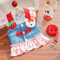 Beauty Spring Chef Back Pet Clothes for Teddy Bichon Small To Medium Yellow Dogs Cat Clothing Dress Stylish Dog and Cat Apparel