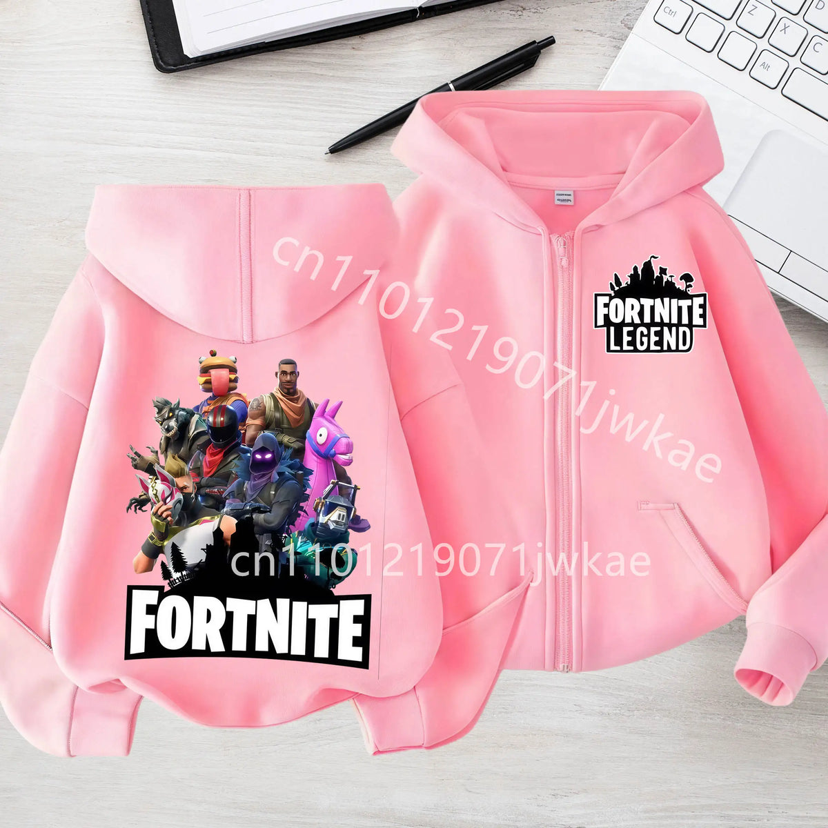 Kids Boys Coat Jackets 2026 Spring Children Clothing New Fortnites Child Zip-up Hoodie Cartoon Anime Hoodies Casual Breathable