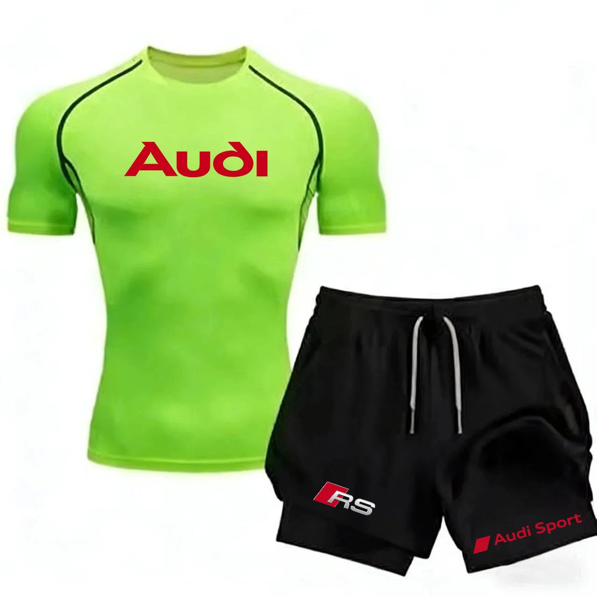 Men's Tight Sports Outfit Suit - Quick-Drying Sports Clothing - Fitness Running - Gym Fashion Sports Outfit - Training Sports Ou