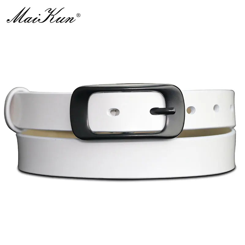 Maikun Belts for Women Belt Genuine Leather Belt Female Waistband for Jeans Dresses Pants