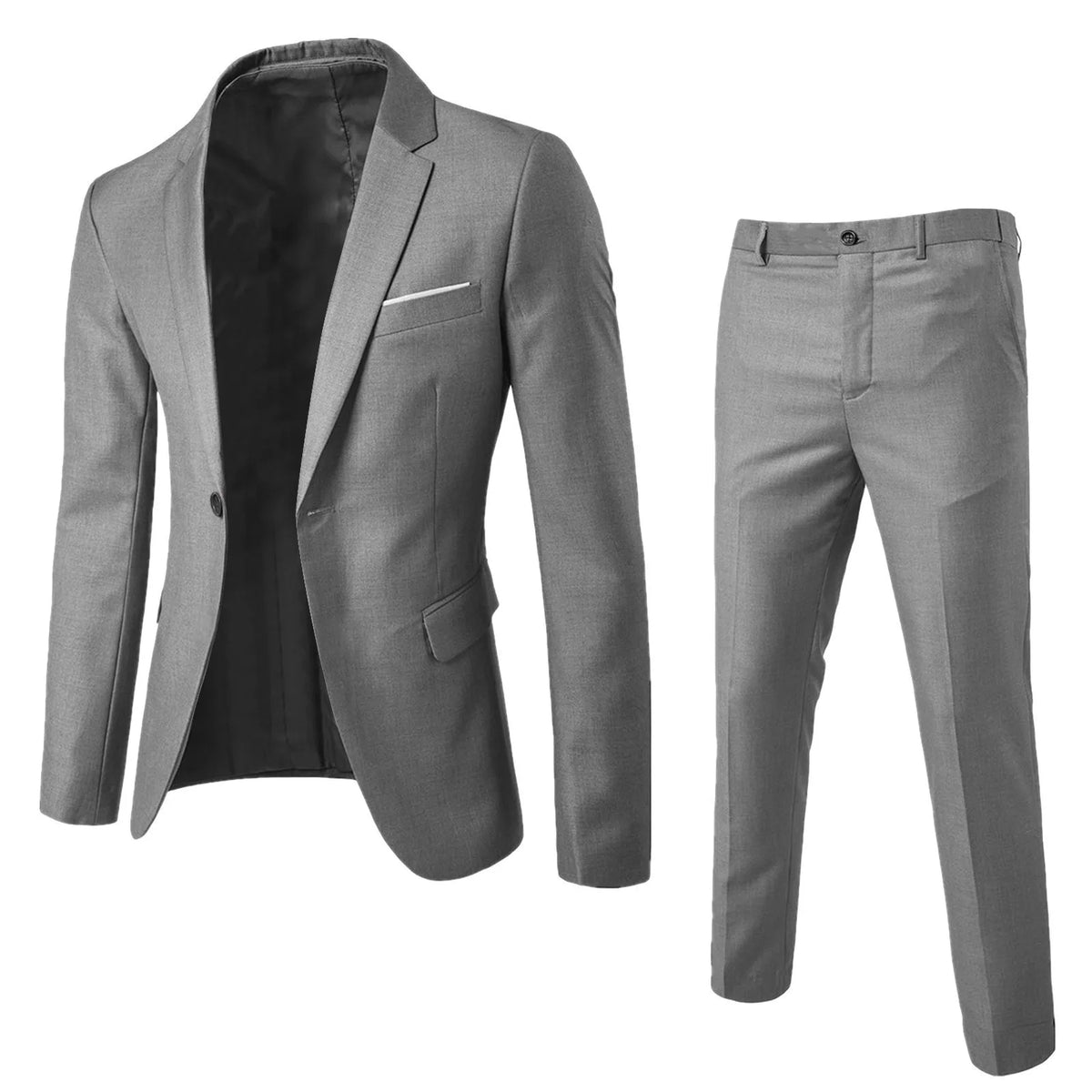 Men's Suit Set Business Formal Two-piece Set Slim Fit Small Suit Jacket Western Pants Wedding Dress Groomsman Suit