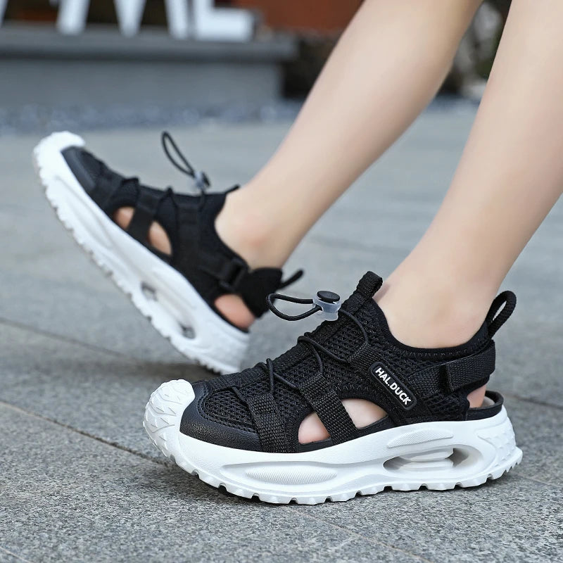 2026 Boys Girls Sports Sandals Summer Kids Closed Toe Outdoor Sandals Athletic Water Shoes Sandals Child Pool Beach Sandals