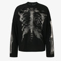 Autumn Harajuku Instagram Street Fashion American Retro Hoodie Skeleton Printed Round Neck Long Sleeve Y2k Unisex