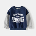 Kids Clothing  Fake Two-piece Hoodie  New Korean Version Boys' Baby Shirt Collar Splicing Hoodie Children's Wear TopsAutumn