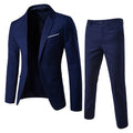 Men's Suit Set Business Formal Two-piece Set Slim Fit Small Suit Jacket Western Pants Wedding Dress Groomsman Suit