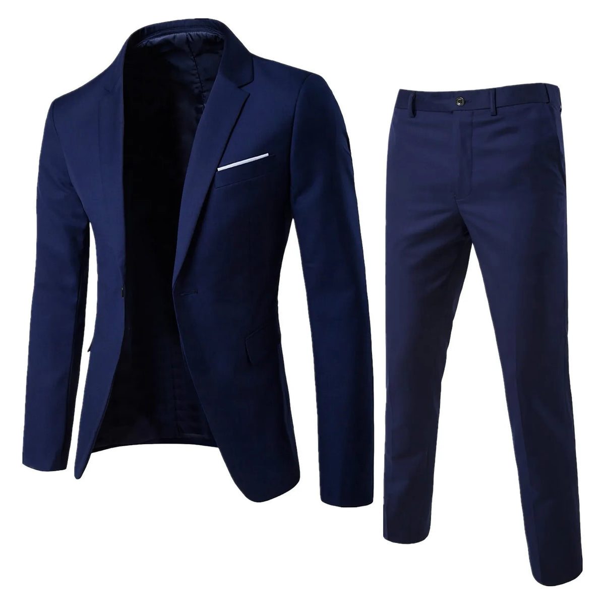 Men's Suit Set Business Formal Two-piece Set Slim Fit Small Suit Jacket Western Pants Wedding Dress Groomsman Suit