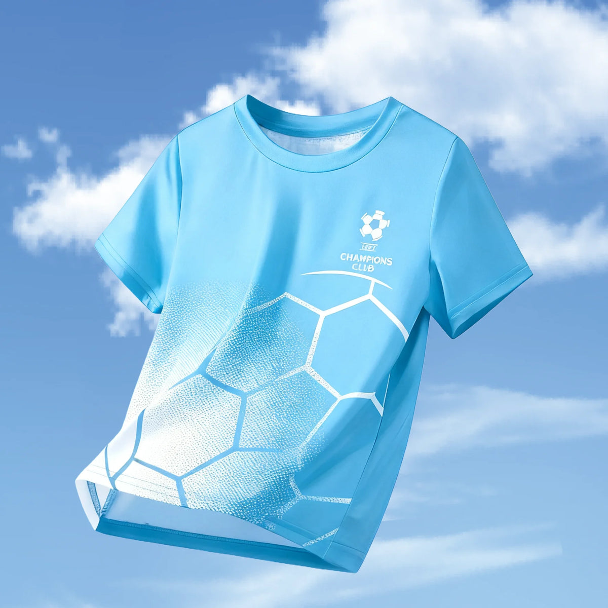 Kids Clothes Football Jersey Short Sleeve T-Shirt Boys Girls Clothes 2-14y Outdoor Quick Drying Soccer Shirt Casual Children Top