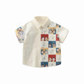 Fashion Boys Shirts Summer Toddler Kids Tops Cotton Children's Clothes