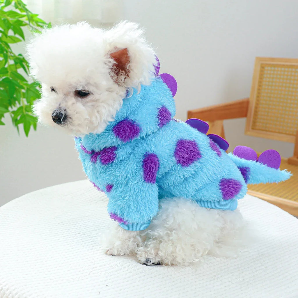 Pet Dog Clothes Cat Autumn and Winter Four-legged Cotton Coat Cartoon Transformation Outfit Cat Clothing Dog Clothing Supplies