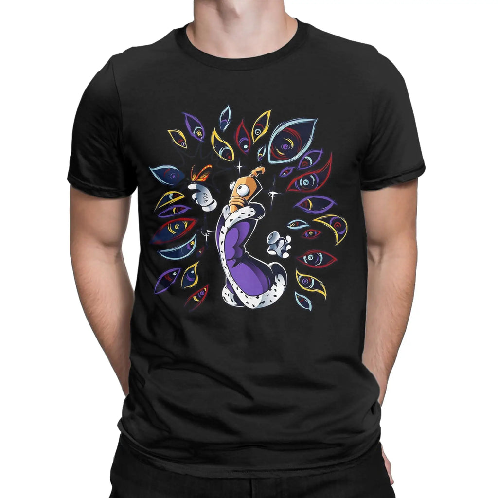 Men T-Shirts Kinger Cartoon Digitals Circus Funny Pure Cotton Tees Short Sleeve T Shirts O Neck Clothing Summer