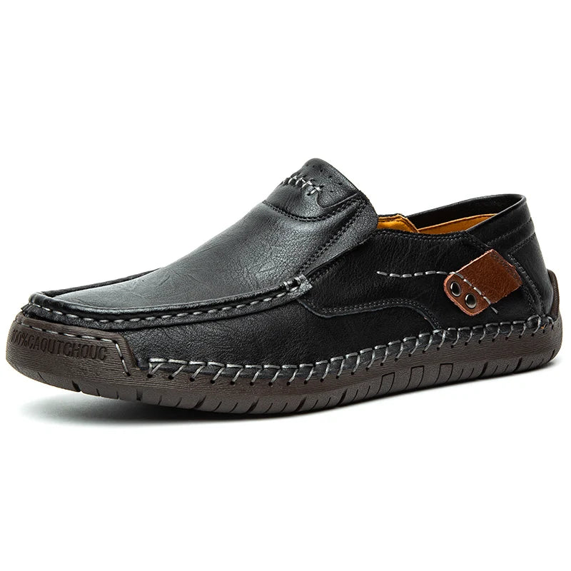 New Men's Flat Casual Shoes Handmade Leather Men Loafers Outdoor Men Shoes Breathable Men Moccasins Men's Sneakers Driving Shoes