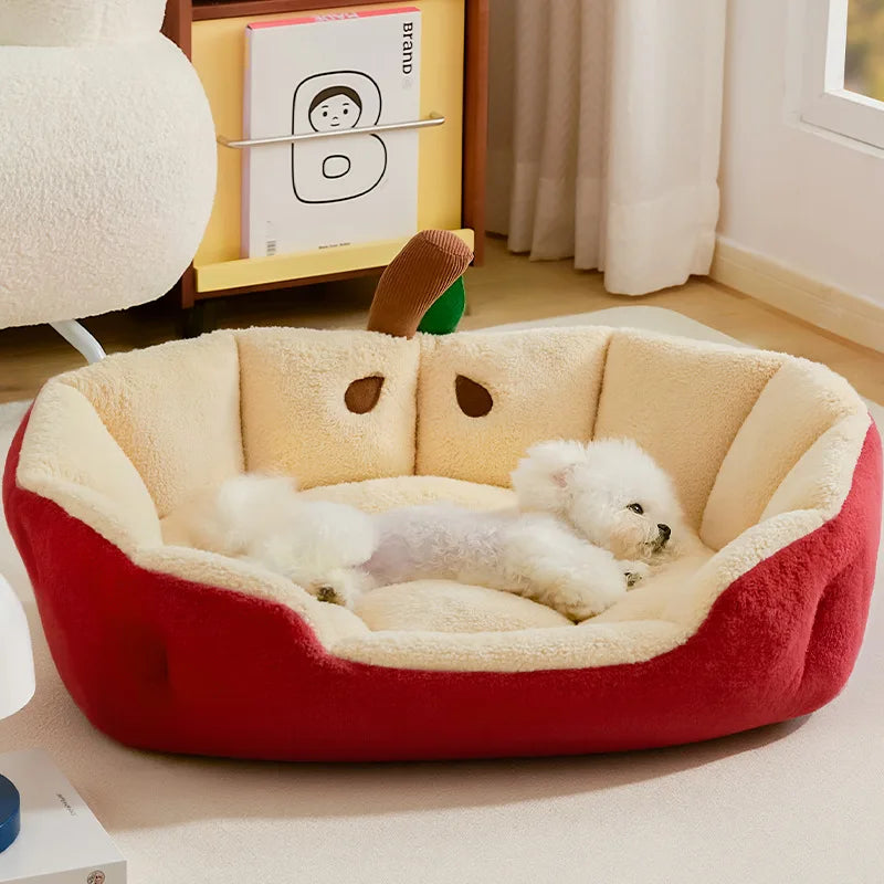 All Season Pet Bed Sofa for Small Dogs, Soft Warm Cat Bed Nest Comfortable Sleeping Bed for Bichon Frise Pet Supplies